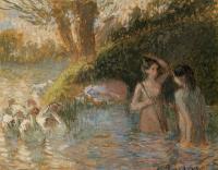 Pissarro, Camille - Bathing Goose Maidens